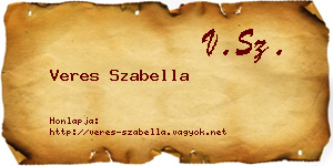 Veres Szabella névjegykártya
